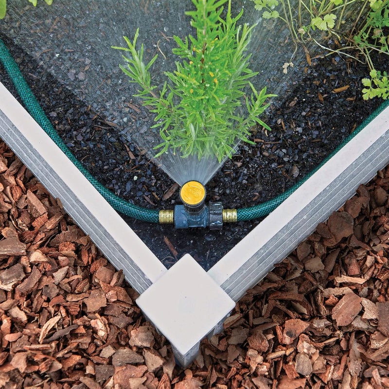 Melnor 65191AMZ Adjustable Spike Set Sprinkler Bundle, Green, Yellow - Image 2